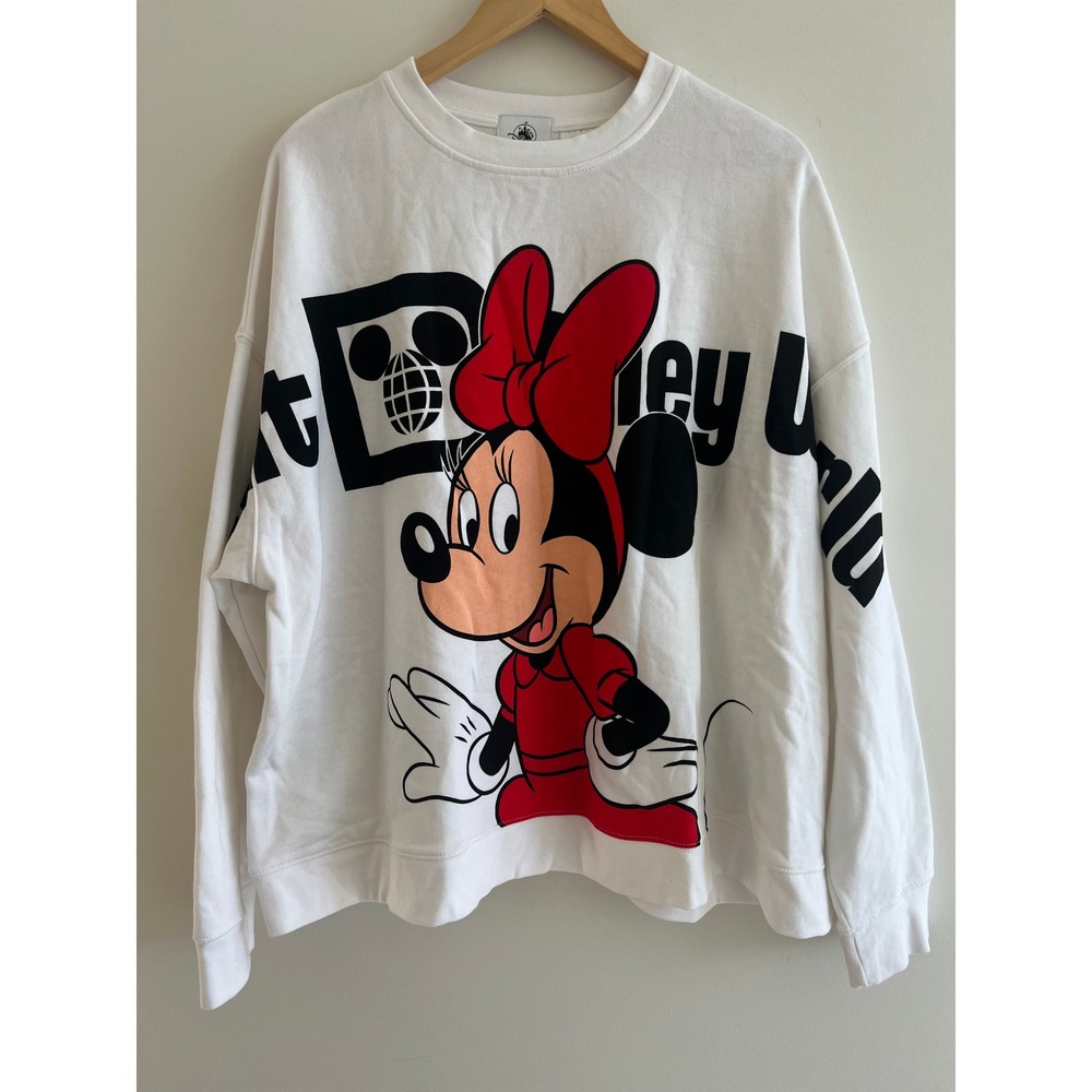 Disney Minnie Mouse Walt Disney World Graphic Sweatshirt Plus Size 1X Retro Logo